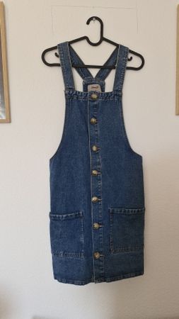 Denim Co. Latzkleid aus Jeansblau Grösse 40 gebraucht