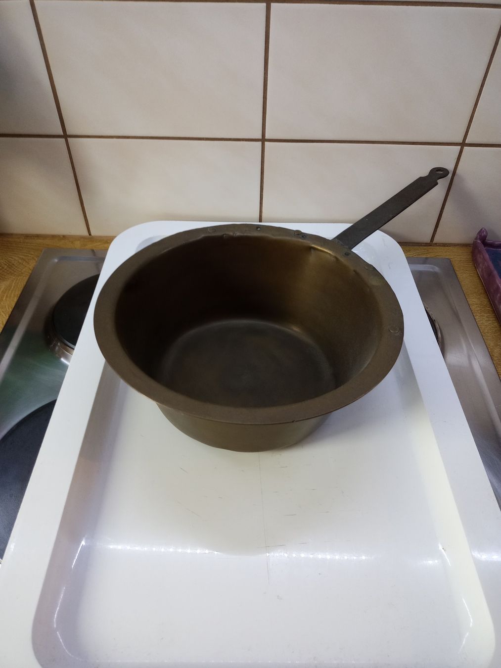 Padelle: Kupferpfanne aus einer Bäckerei – Usato da Basel venduto da B_dj