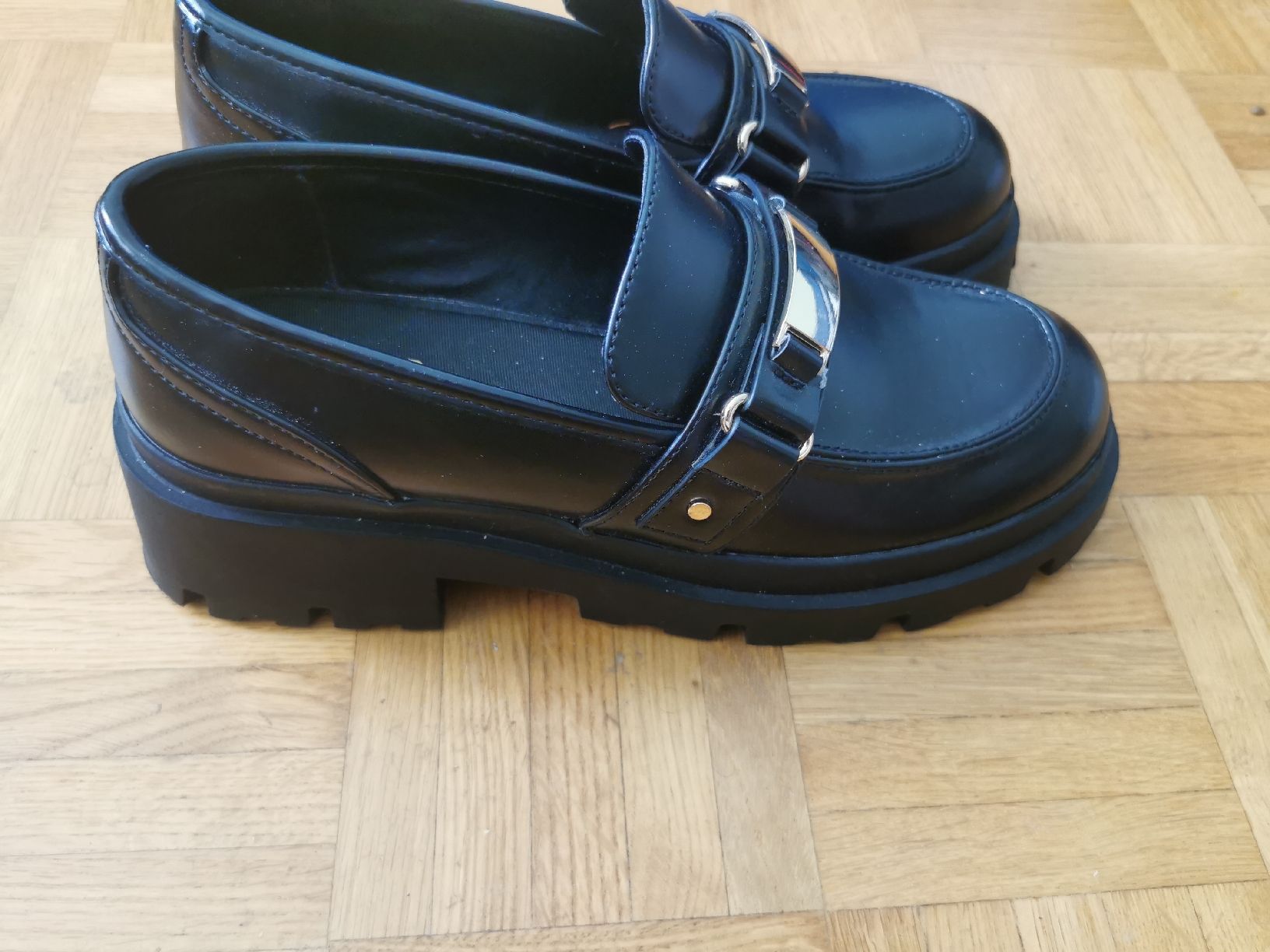 Damenschuhe: Schwarze Leder Loafer Gr. 40 Even&Odd Herbst Trend – Neu (gemäss Beschreibung) aus Bern von ged_ffx9 1