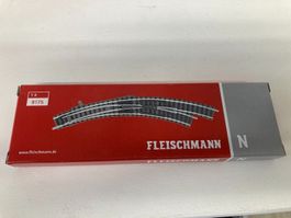 Fleischmann Spur N 9175 Weiche rechts Handbetrieb neu in OVP