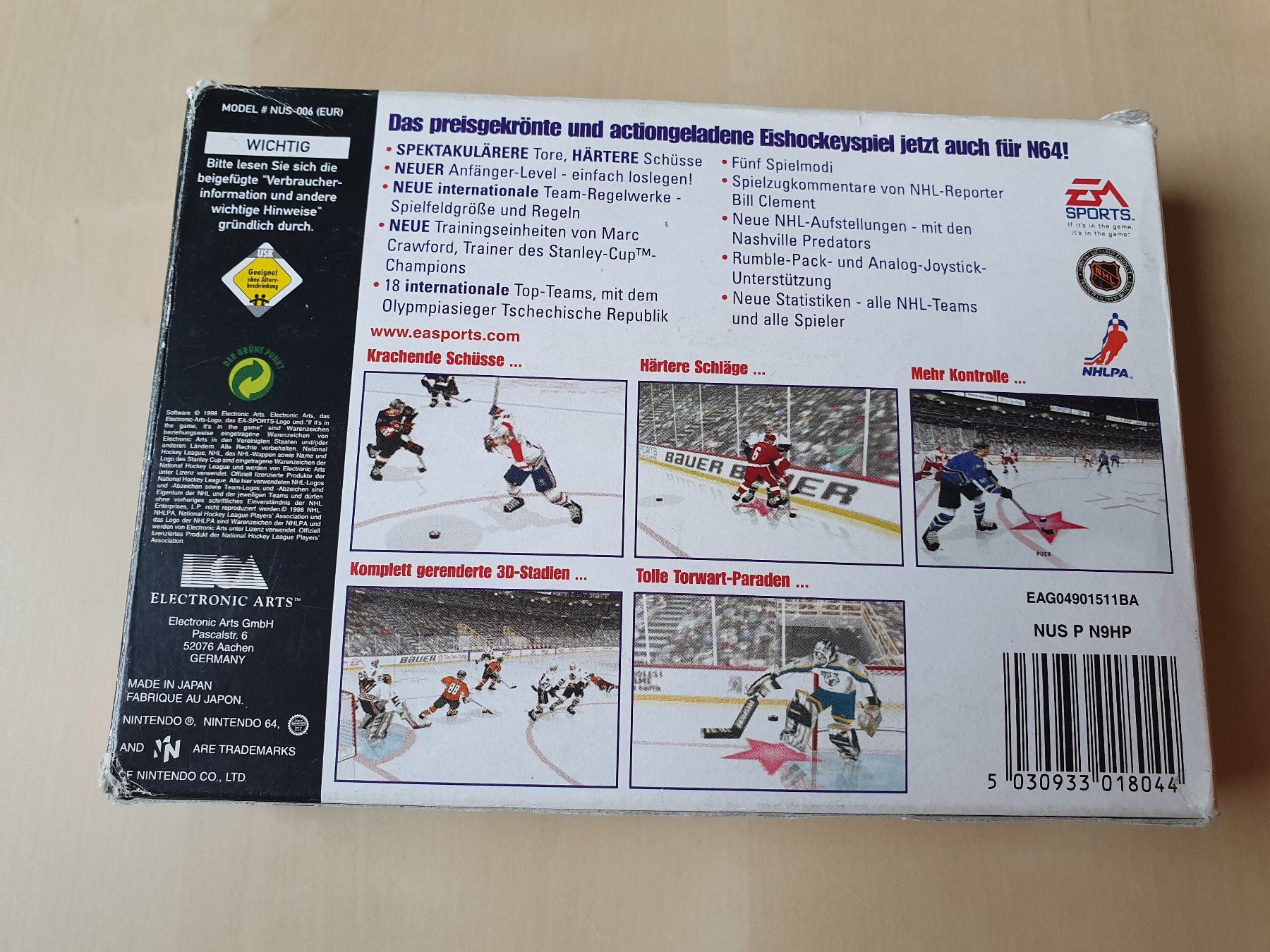 Nintendo Giochi: NHL 99 – Usato da Stansstad venduto da collectorsshop 1