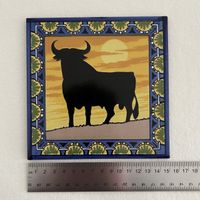 Spanien Fliese Stier Motiv
