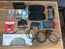 Nintendo Switch - incl 3 games