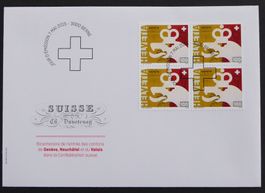 2015 - CH - Znr. 1549-1551 / 4-er Block-3 FDC-ES- 07.05.2015