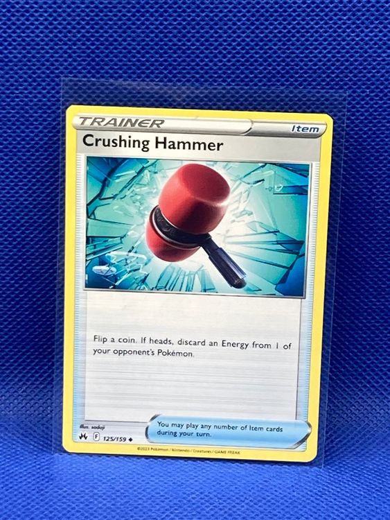 Pokemon CROWN ZENITH Crushing Hammer 125 / 159 EN Trainer Kaufen auf