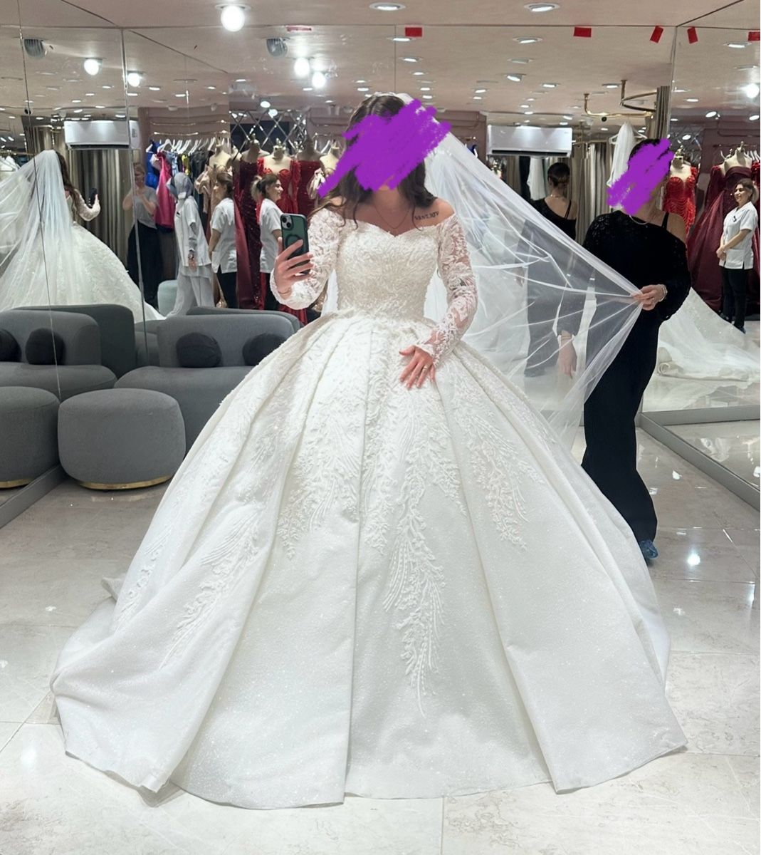 Vestiti: Wunderschönes Brautkleid mit Ärmeln, Grösse 36/38 – Usato da Oberhofen Thun'see venduto da ClaudiaKelesh 2