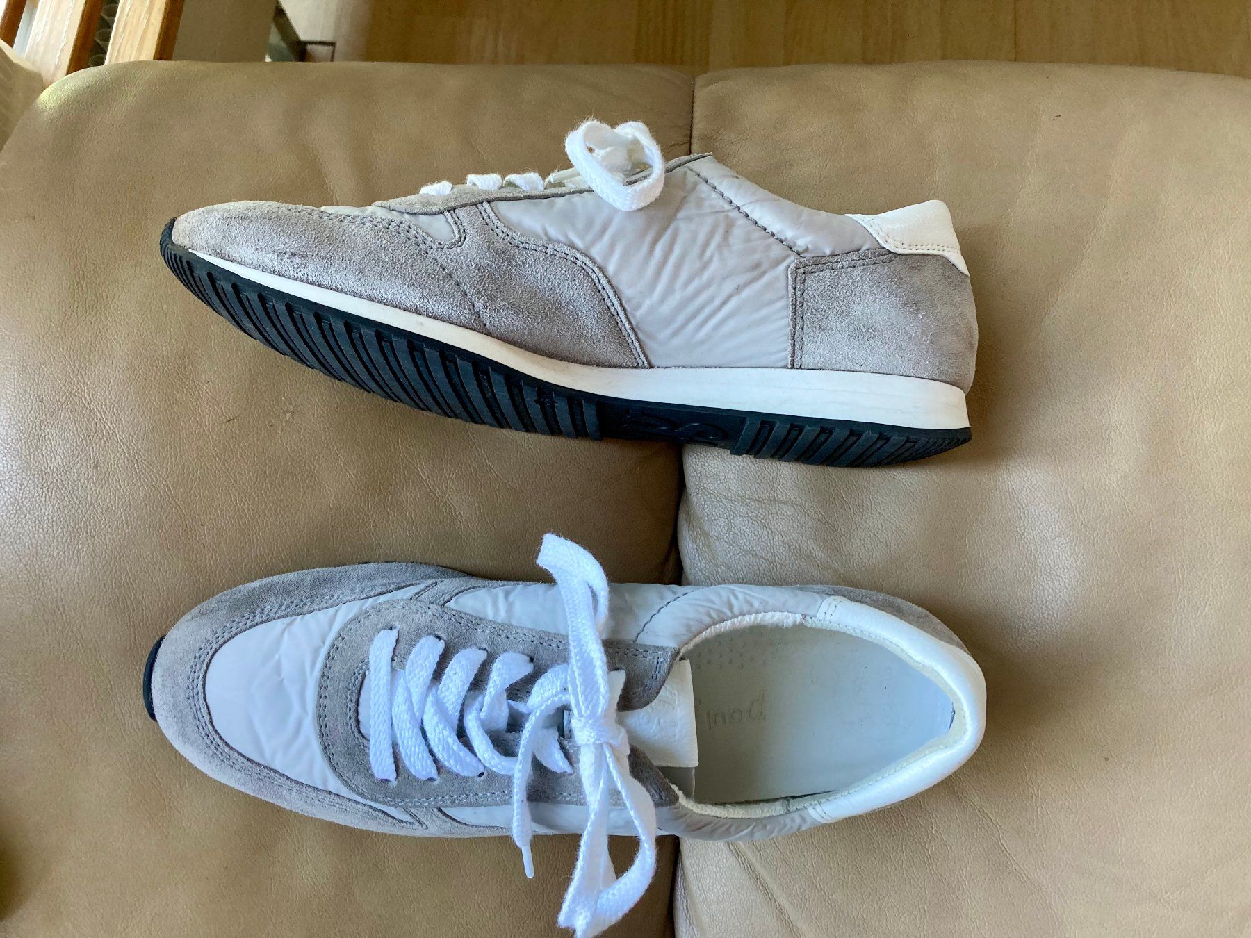Paul Green Scarpe da donna: PG Sneakers hellgrau Mokka-Stoff Supersoft Gr. 6 / 39 – Usato da Dörflingen venduto da rudis-55