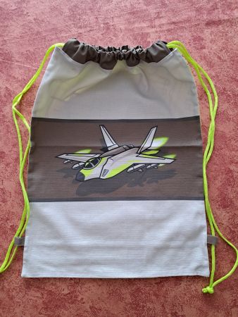 Cooles Turnsäckli Flugzeug Design, Sporttasche, neu