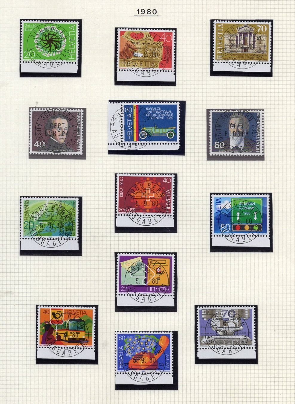 Alle Briefmarken: R2574  /  Propagande 1979-1982 obl. centrales – Neu (gemäss Beschreibung) aus Ste-Croix von MONT-TAGNAC 2