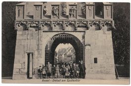 Basel, Spalentor, belebt, um 1910