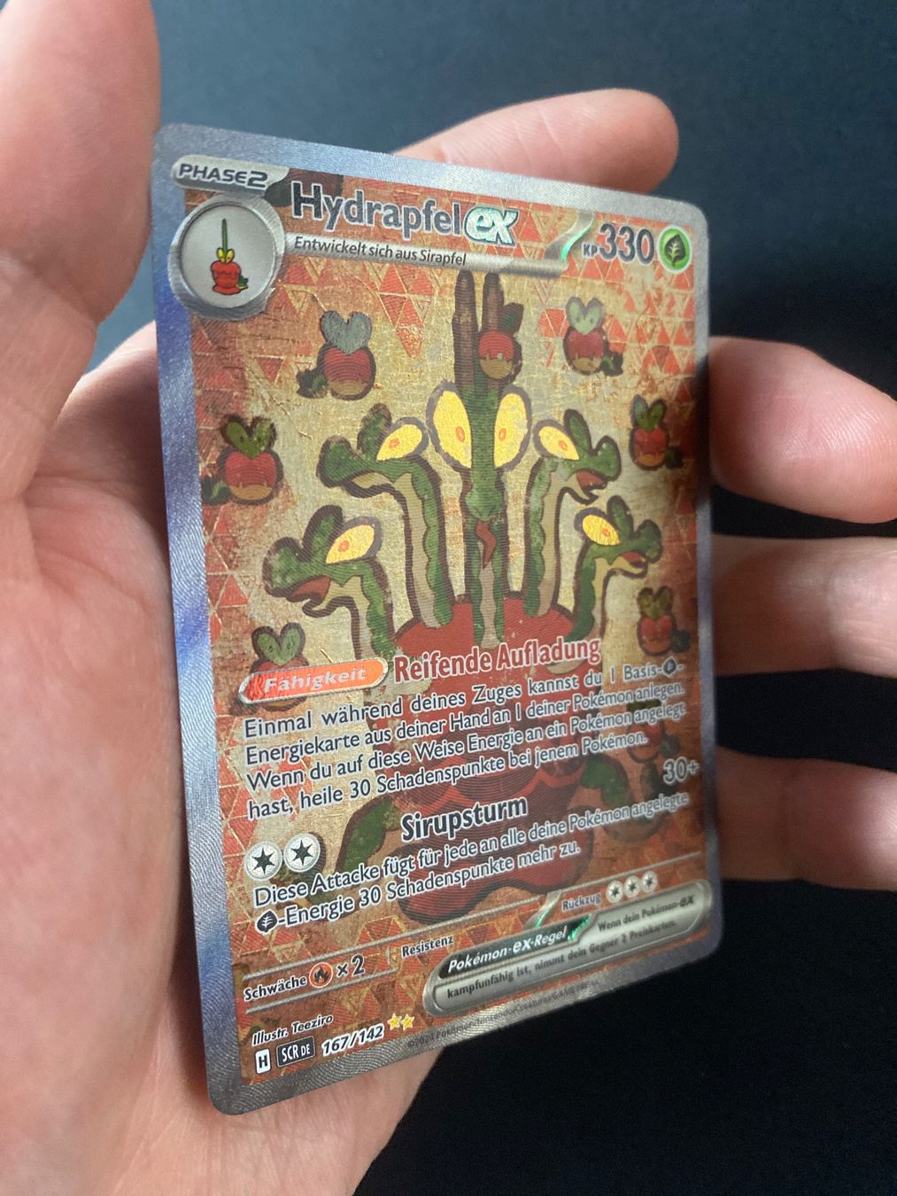 Pokémon Carte collezionabili: Hydrapfel ex 167 - Hydrapple ex - Stellar Crown - DE – Nuovo (secondo la descrizione) da Hausen AG venduto da Shrade 2