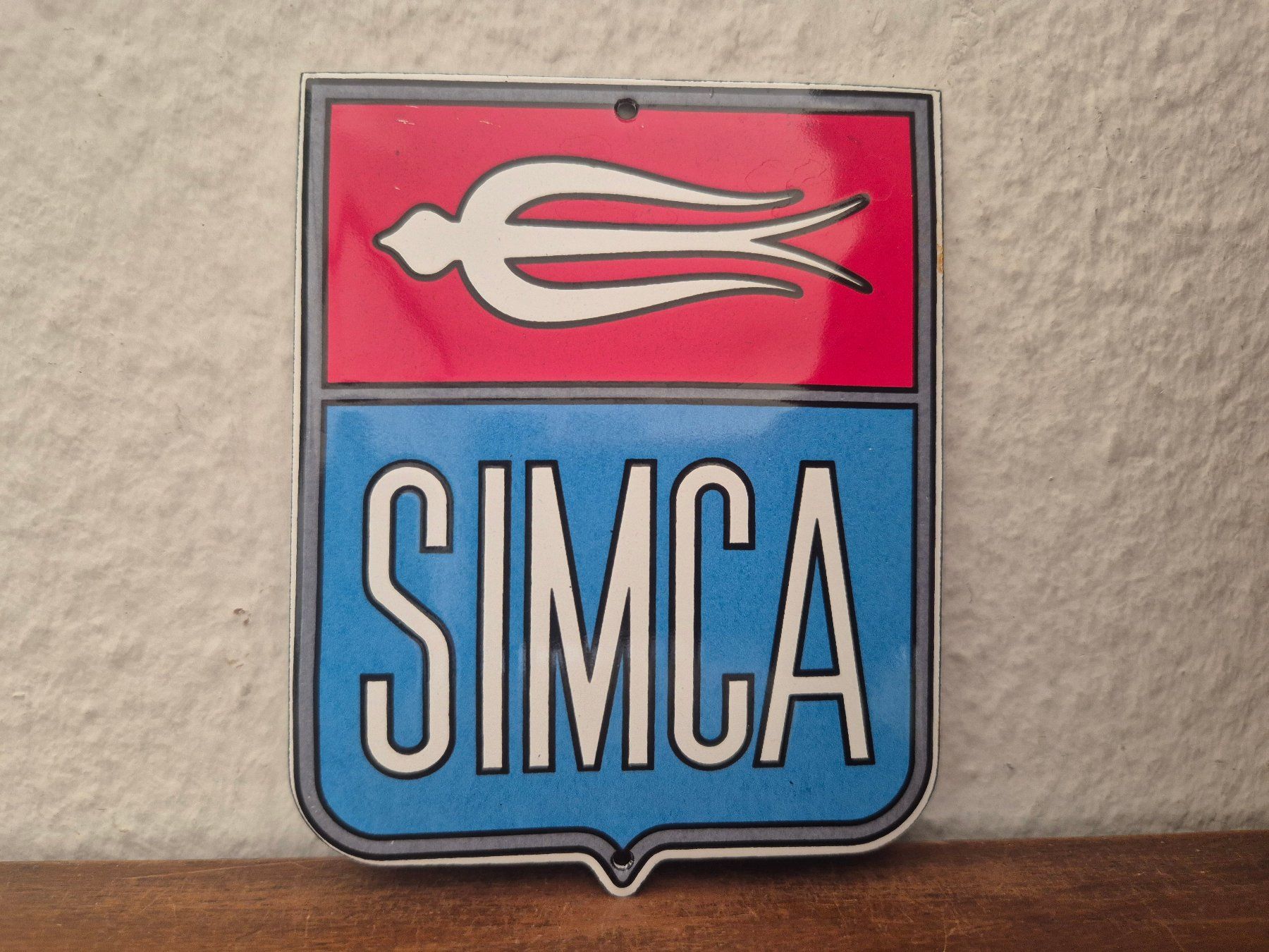 Simca Insegne: Emailschild Simca Auto Logo Oldtimer Service Emaille Schild – Nuovo (secondo la descrizione) da Schaffhausen venduto da pfanis09 1