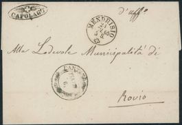TI Capolago - Strahlenstempel - Mendrisio - Brief