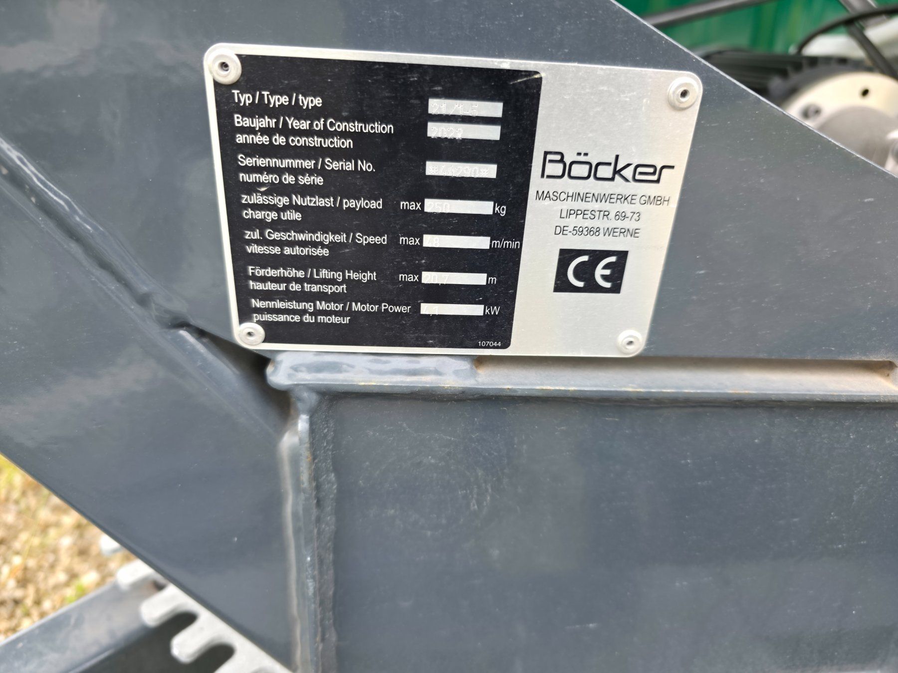 Tutte le macchine: Böcker Universal Schrägaufzug – Usato da Zofingen venduto da asc_h6pc 4