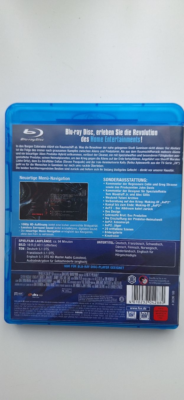 Alle DVDs: Aliens VS Predator 2 Blu-ray Disc – Gebraucht aus Schwyz von  1