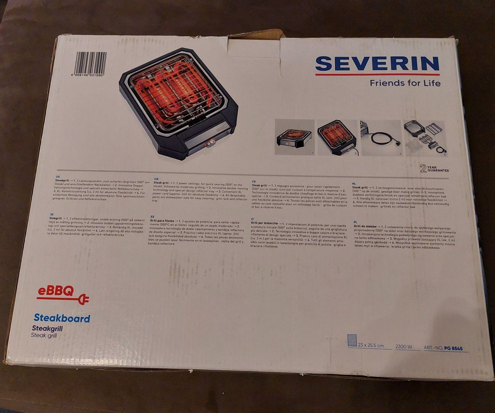 Grills: Neuer Severin Grill Steak-Board PG8545 – Neu (gemäss Beschreibung) aus Zürich von  1