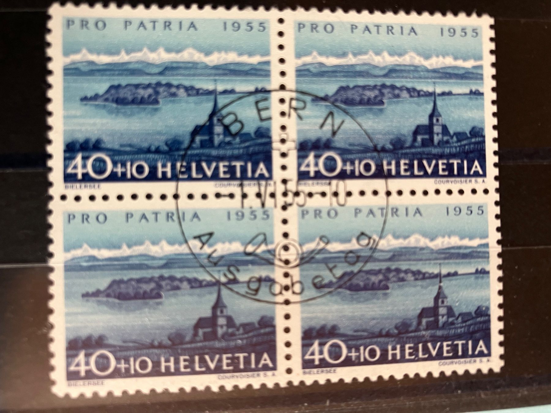 Tutti i francobolli: 1955 Pro  Patria ET Stempel – Nuovo (secondo la descrizione) da untervaz venduto da Wingert 1