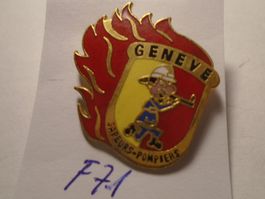 1 Genève Feuerwehr Pompier Pin (F21)