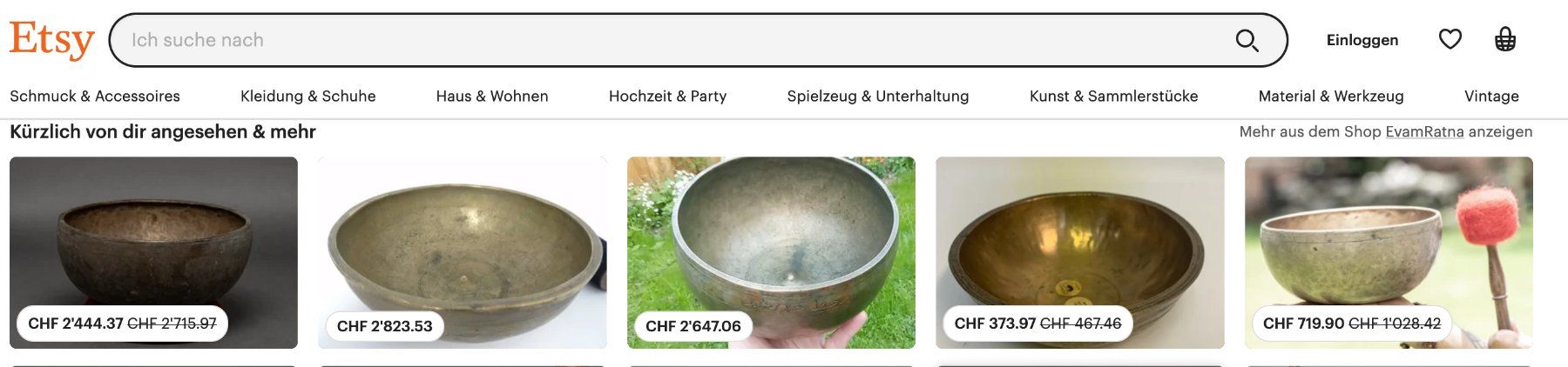 Strumenti musicali: 20 antike Klangschalen – Usato da Thusis venduto da Feldis 3