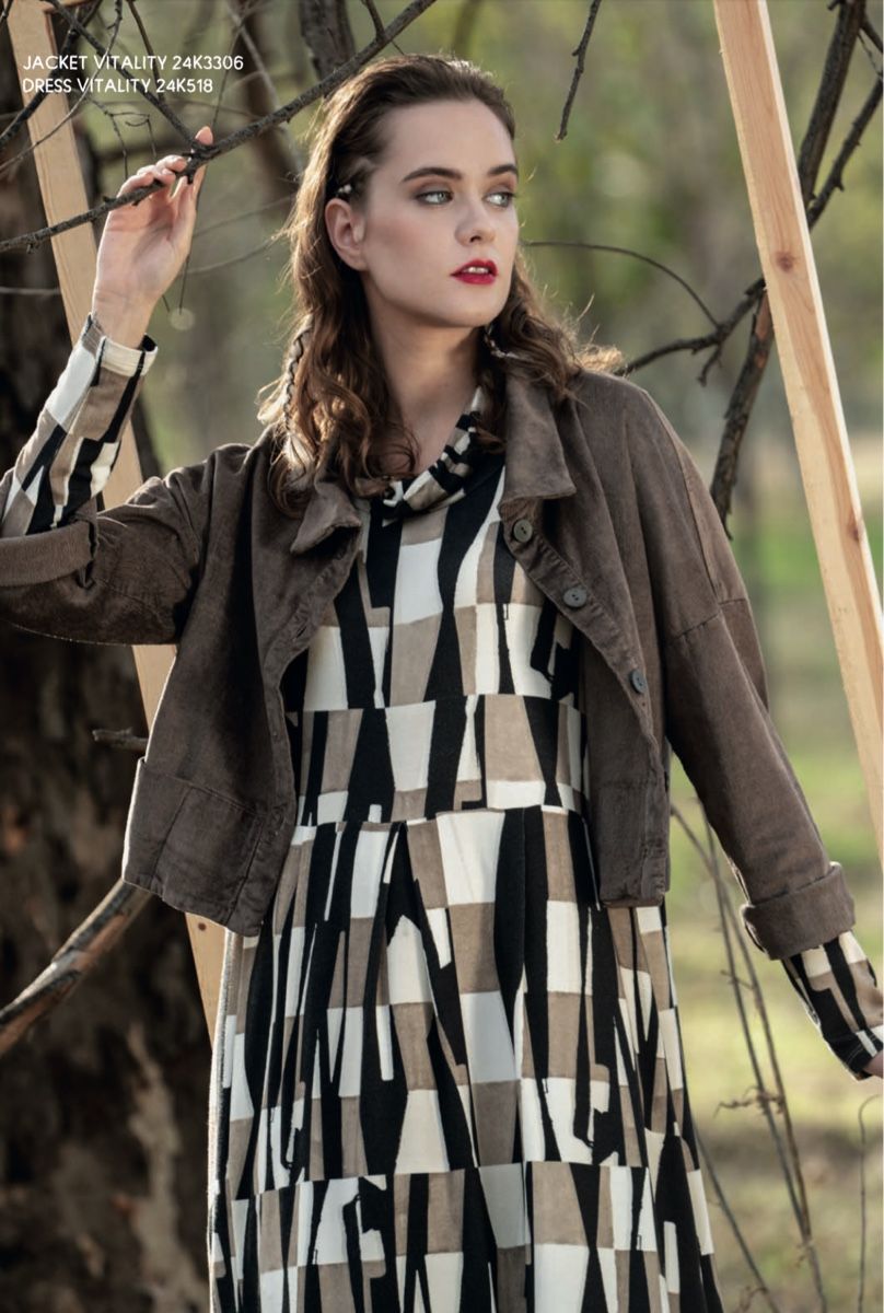 Luukaa Vestiti: Robe LUUKAA à motifs géométriques, taille 2, élégante! – Nuovo e nell'imballaggio originale da Morges venduto da sandy069 9