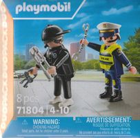 PLAYMOBIL DUO PACK 71804 POLIZIOTTO E SCASSINATORE