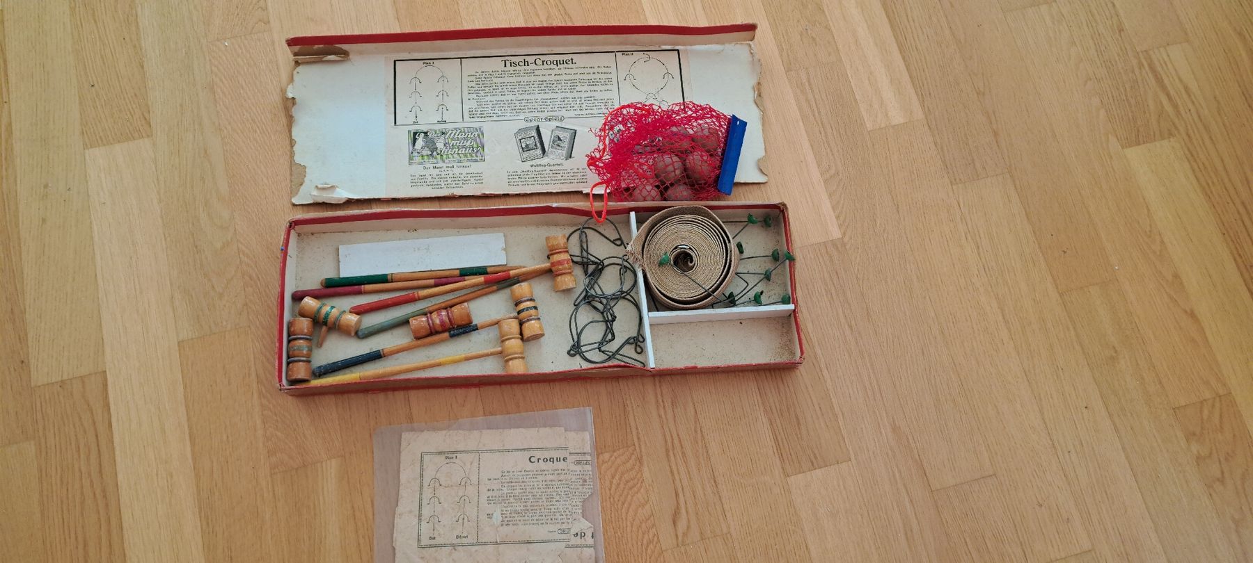Giocattoli: TISCH CROQUET, Antikes Spiel – Usato da Adliswil venduto da Marlotti 2
