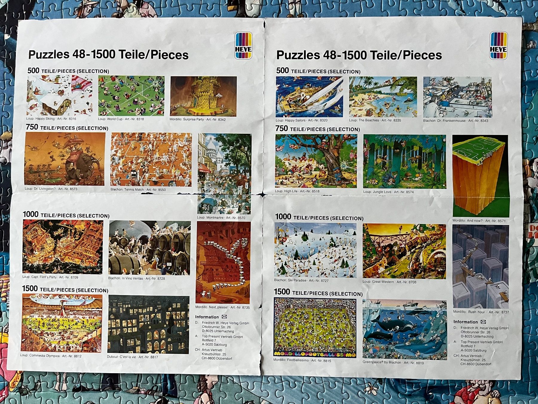 Heye Puzzles: Puzzle Heye "Greenpeace" by Blachon 1983 – D'occasion à Zürich par Gurkis 2