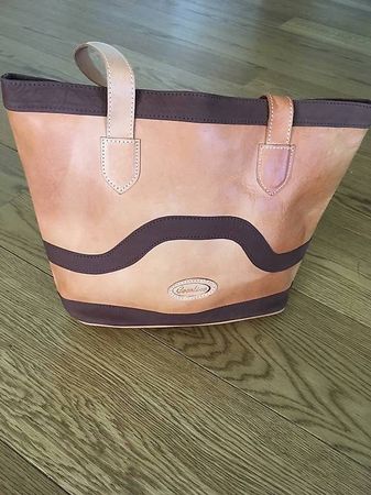 Handtasche, Einkaufstasche aus echtem Rinderleder