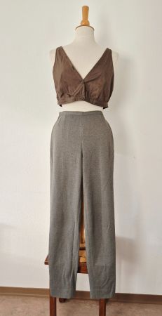 STOFFHOSE HOSE M 38 VIVIENNE WESTWOOD, TOP ZU MIU MIU BLUSE
