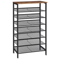 Schuhregal Schuhschrank Schuhablage 8 Ebenen 24-32 Paar