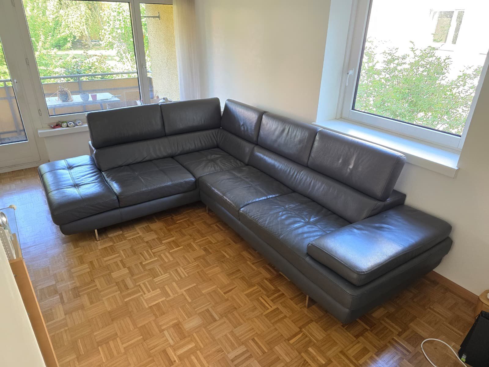 Sofas: Ledersofa (grau) – Gebraucht aus St. Gallen von anomis_m 1