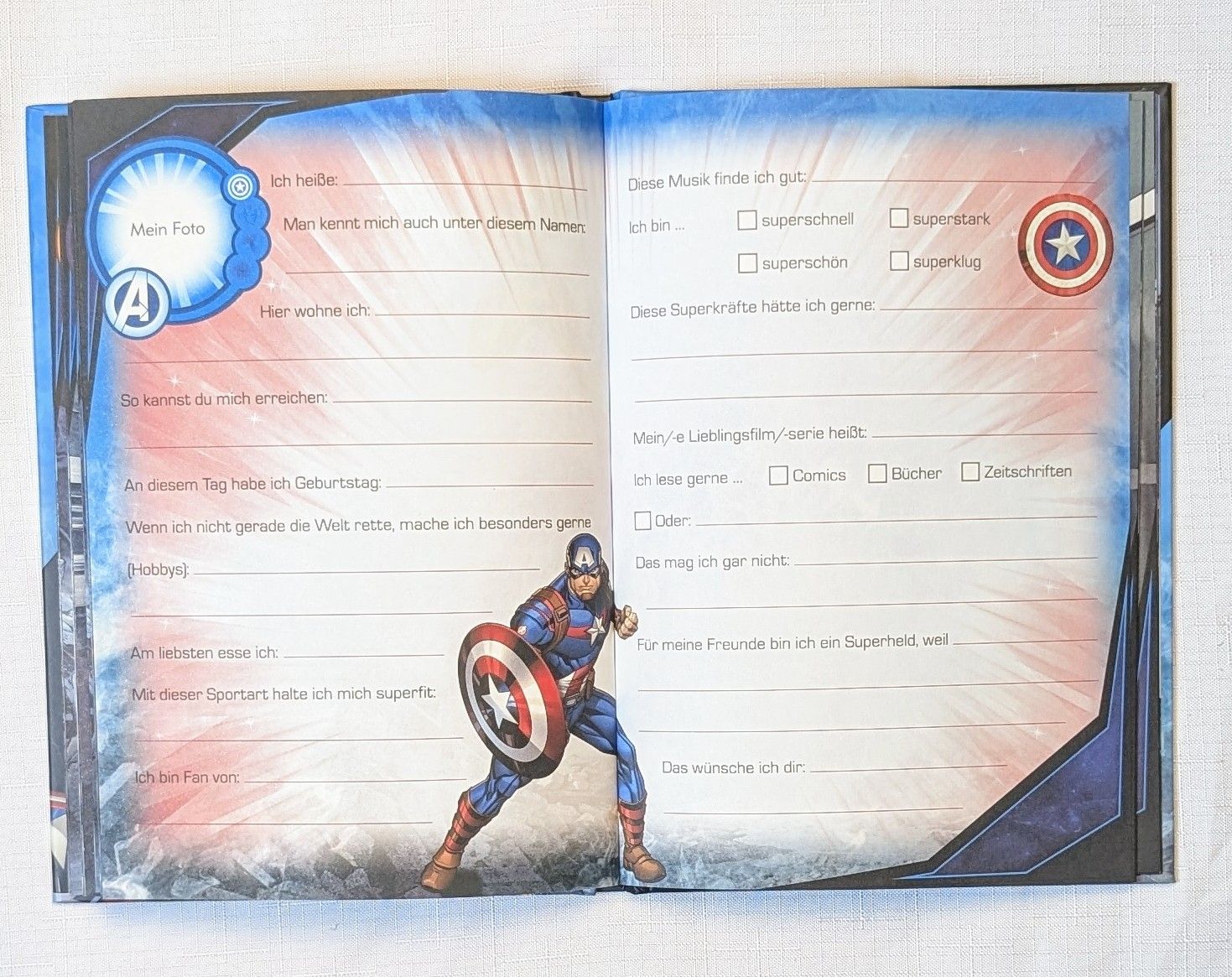 Livres: Marvel Avengers Freundebuch - Freundschaftsbuch – Neuf (Voir description) à Wängi par ABIZONE-86 5