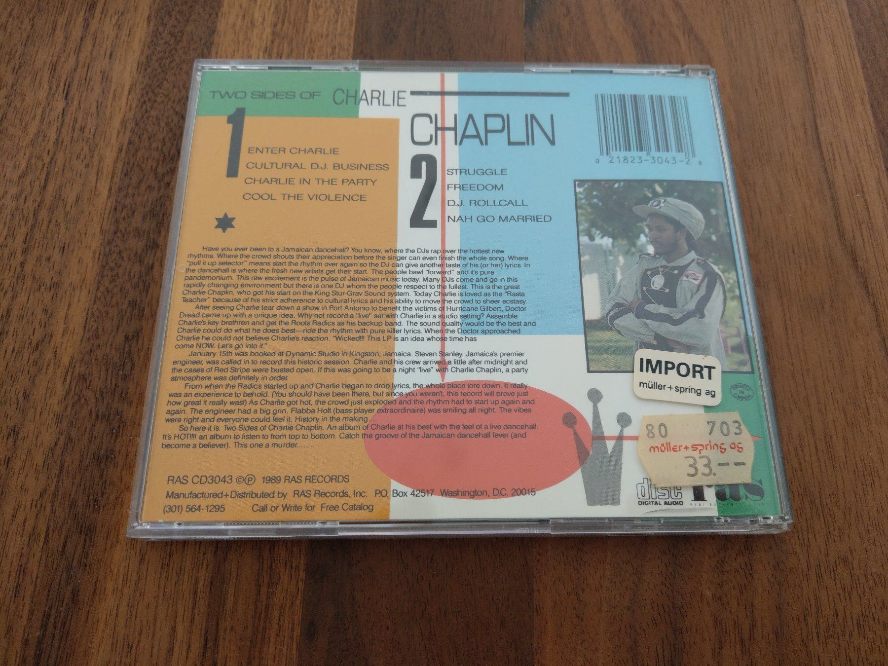 CD: CD - Charlie Chaplin Two Sides – Usato da Rheinfelden venduto da FilmAuktion 1