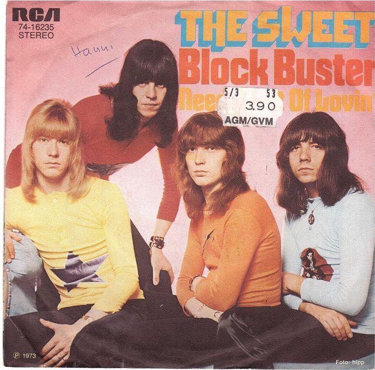 Dischi in vinile: The Sweet  --  Block Buster  Single7 – Usato da Oberwil (Dägerlen) venduto da thealbum