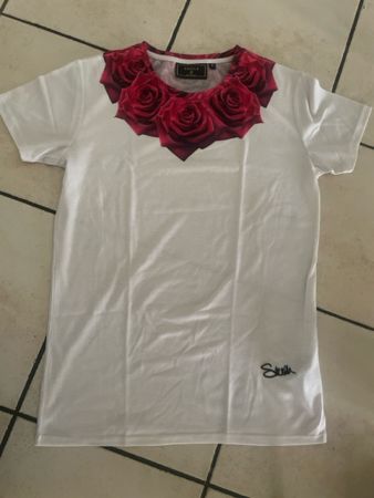 Neues SIKSILK T-Shirt Rosenprint Herren Grösse M neu