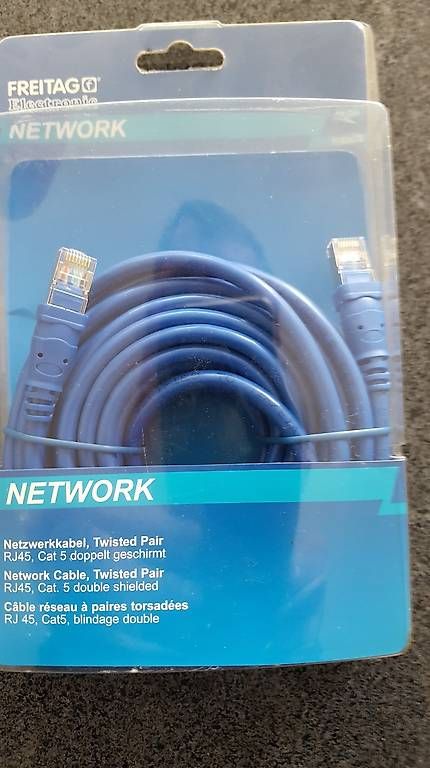 Cavi: Netzwerkkabel Twisted Pair 10 m fabrikneu – Usato da Dietikon venduto da m53