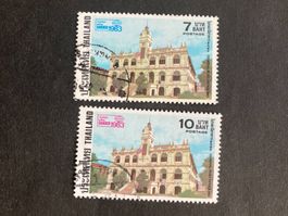 Thailand 1983 Satz BM-Ausstellung Bangkok Hauptpostamt gest.