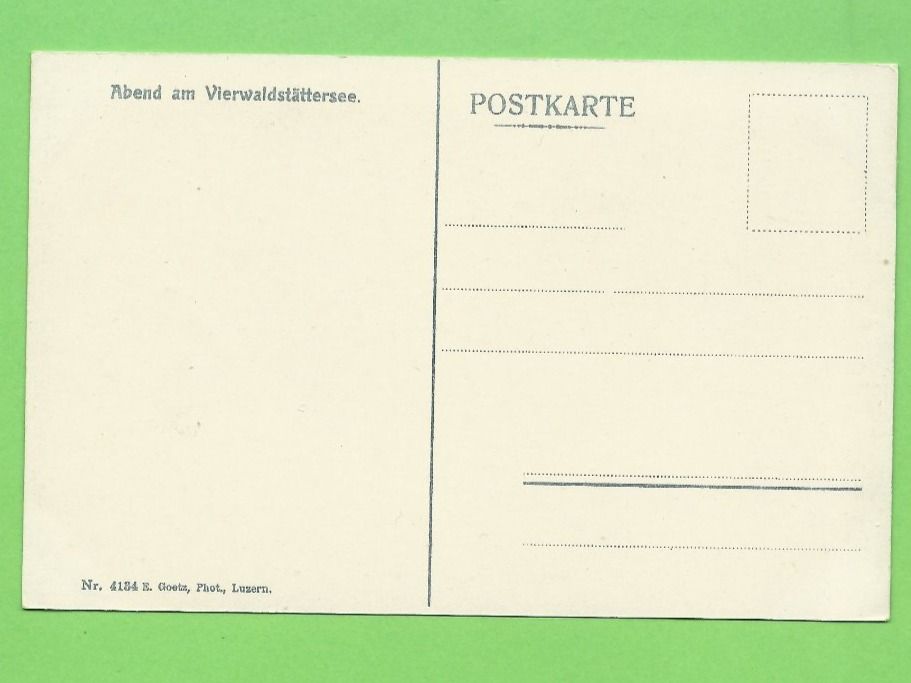 Cartoline postali: Abend am Vierwaldstättersee – Nuovo (secondo la descrizione) da Zürich venduto da t24_de 1