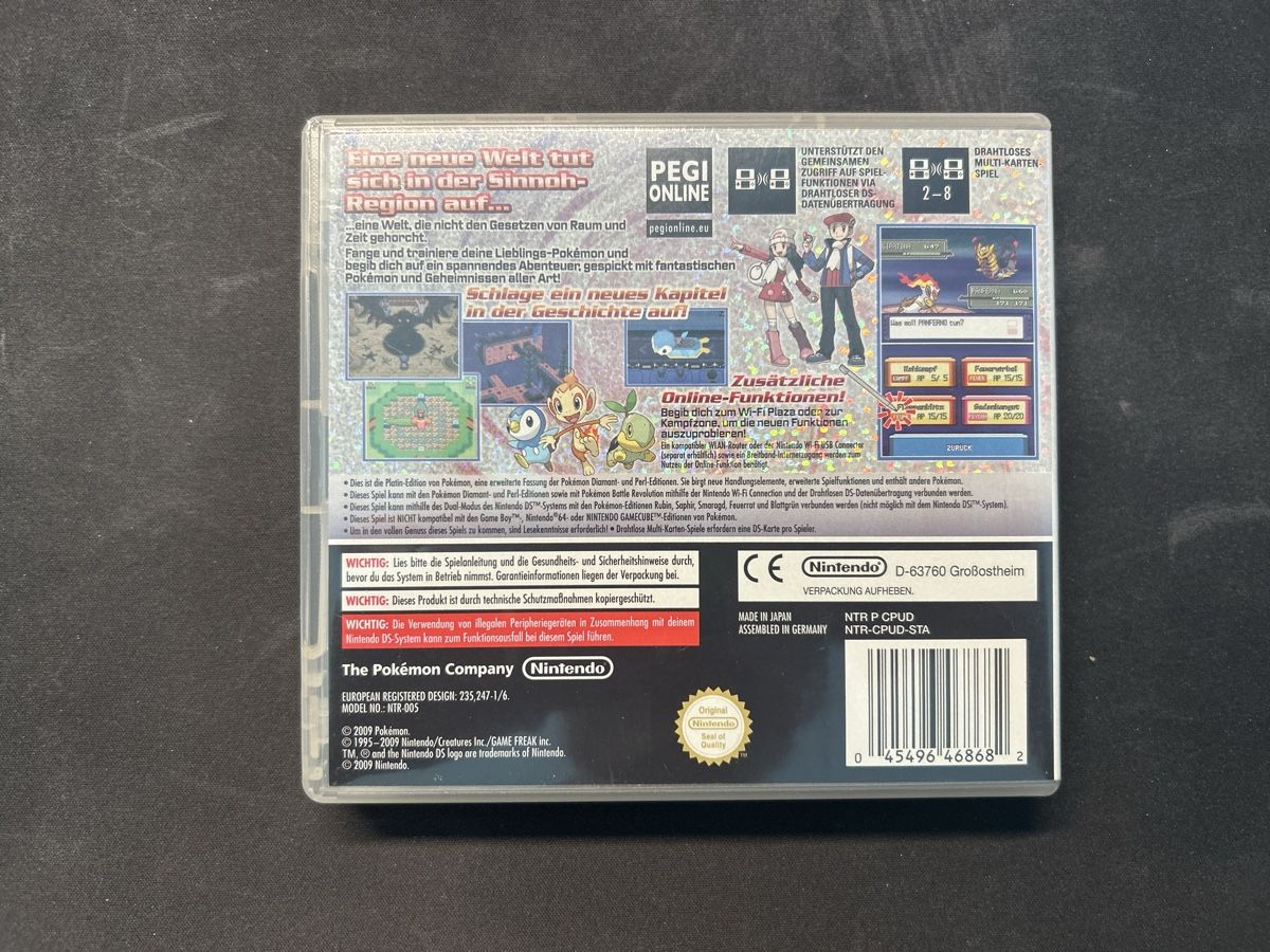 Pokémon Giochi: Pokemon Platin-Edition Nintendo DS DE-Version  – Nuovo (secondo la descrizione) da Greppen venduto da hcv_cc2r 2