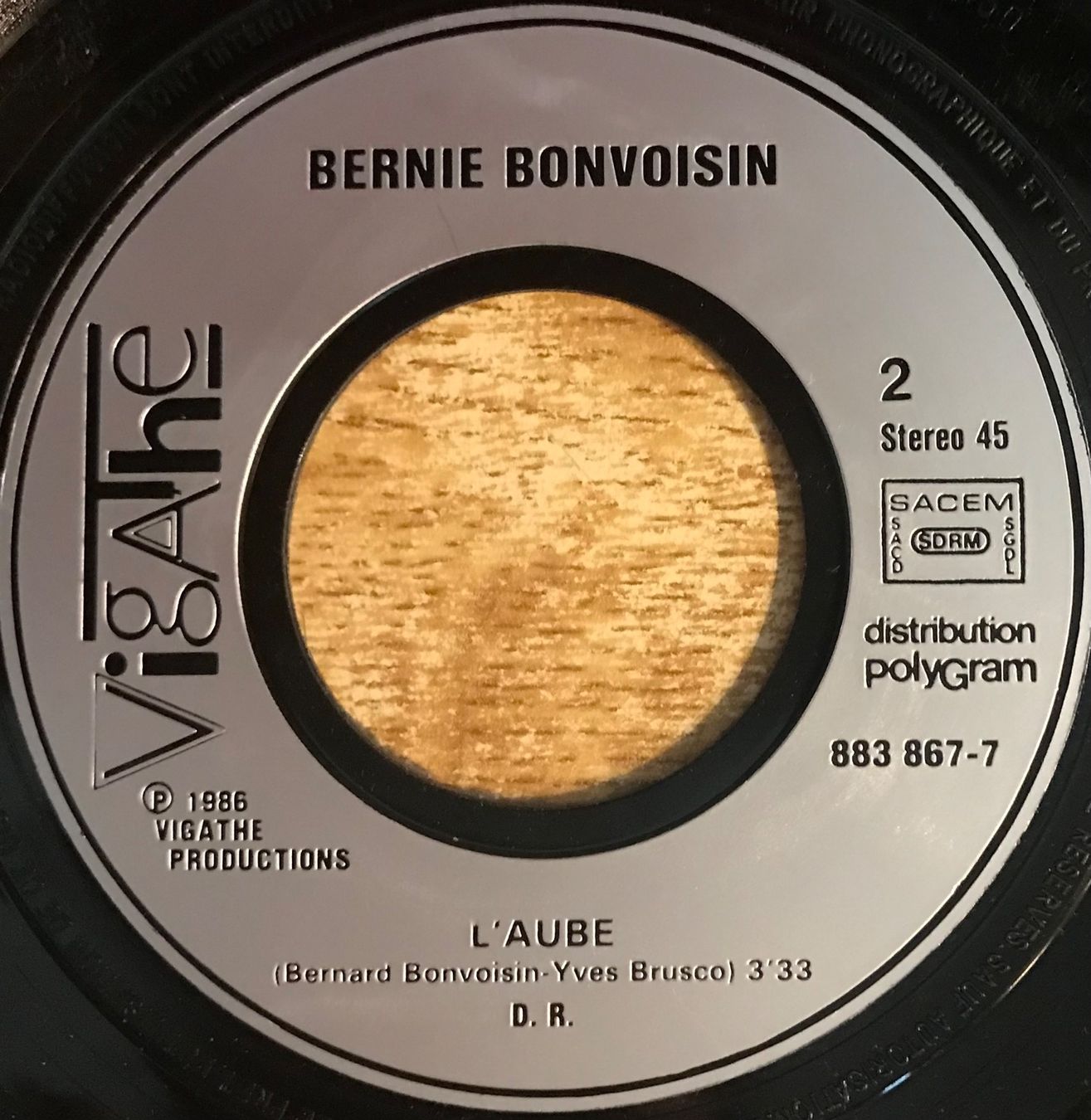 Dischi in vinile: BERNIE BONVOISIN - JENNIFER – Usato da Bussigny venduto da vinyl-pas-cher 3