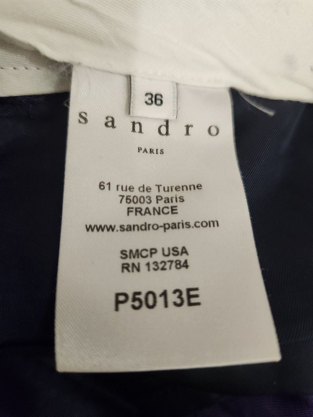 Sandro Hosen: Pantalon Sandro taille 36/38  violet 100% triacetate – Gebraucht aus Niedergösgen von Eva2410 3