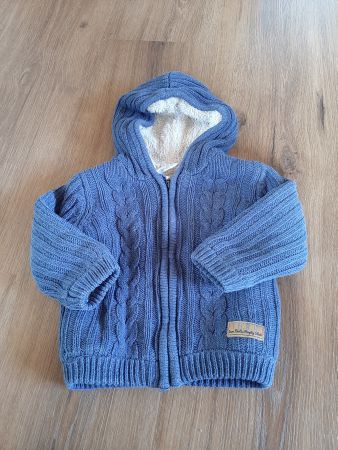 Strickjacke Smile blau gebraucht Gr. 80