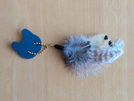 Anhänger für Katzenangel | Fasanenfeder