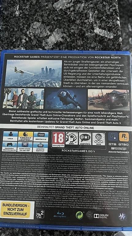 Jeux: PS4 GTA V – D'occasion à Meltingen par Stylez 2