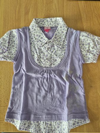Süsses TlikTlak Mädchen T-Shirt Gr 116 lila Top Sommer
