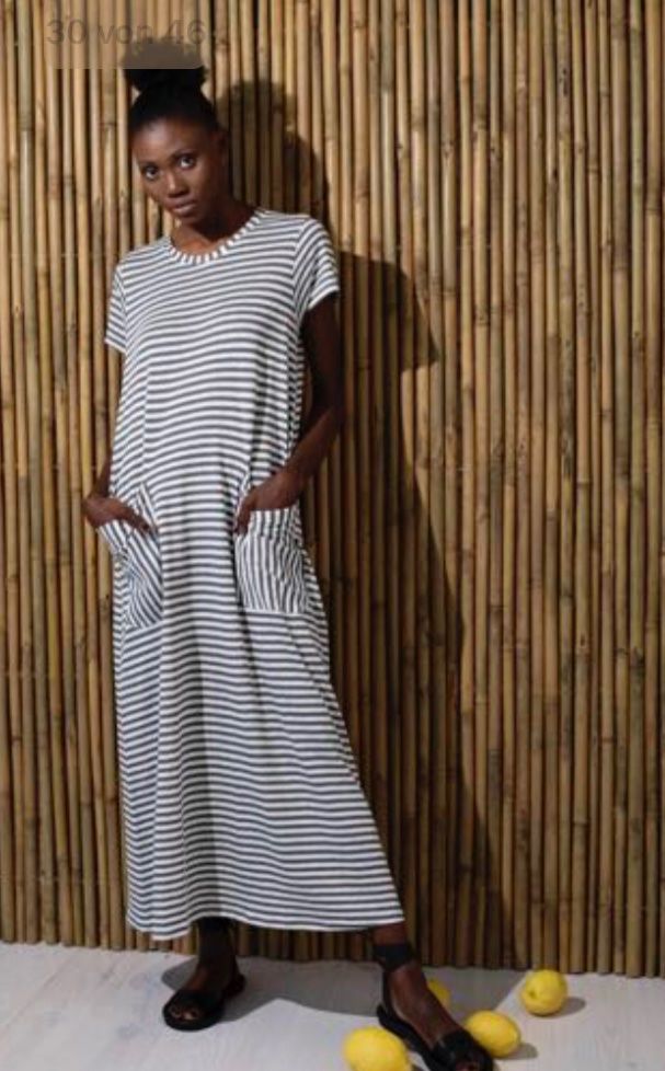 Vestiti: GWhite langes KA Kleid Leinen Jersey iris blau Gr 38 – Nuovo e nell'imballaggio originale da Zürich venduto da rar_b2y9 2