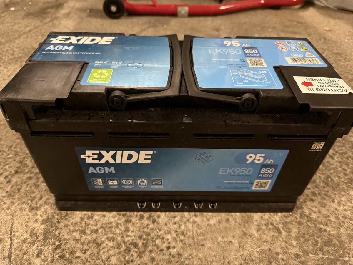 Batteries: EXIDE Autobatterie 95Ah 850A AGM – D'occasion à Gretzenbach par R12S50 2