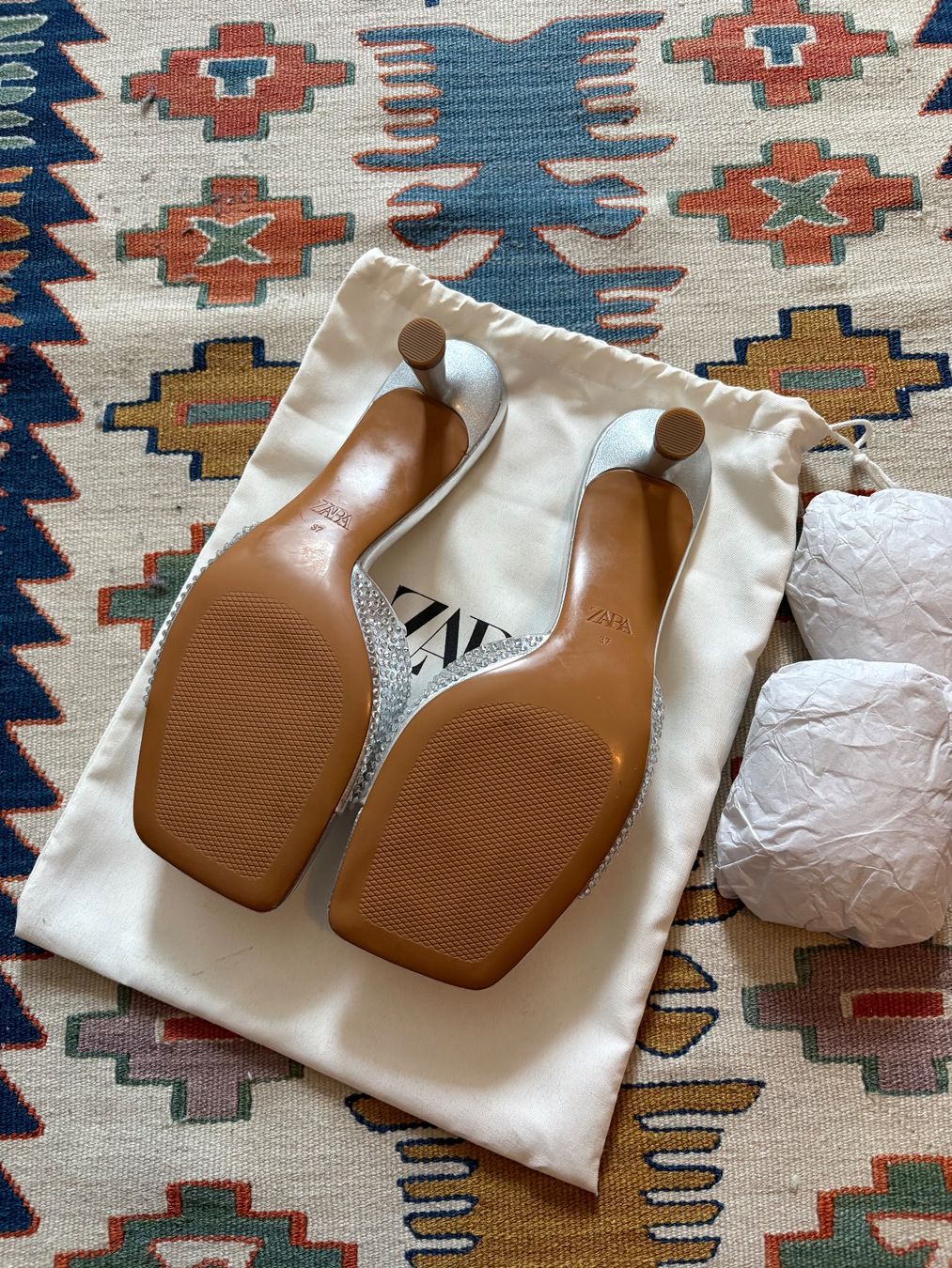 Zara Scarpe da donna: Silberne Sandalen – Nuovo e nell'imballaggio originale da Zürich venduto da bbbggg 4