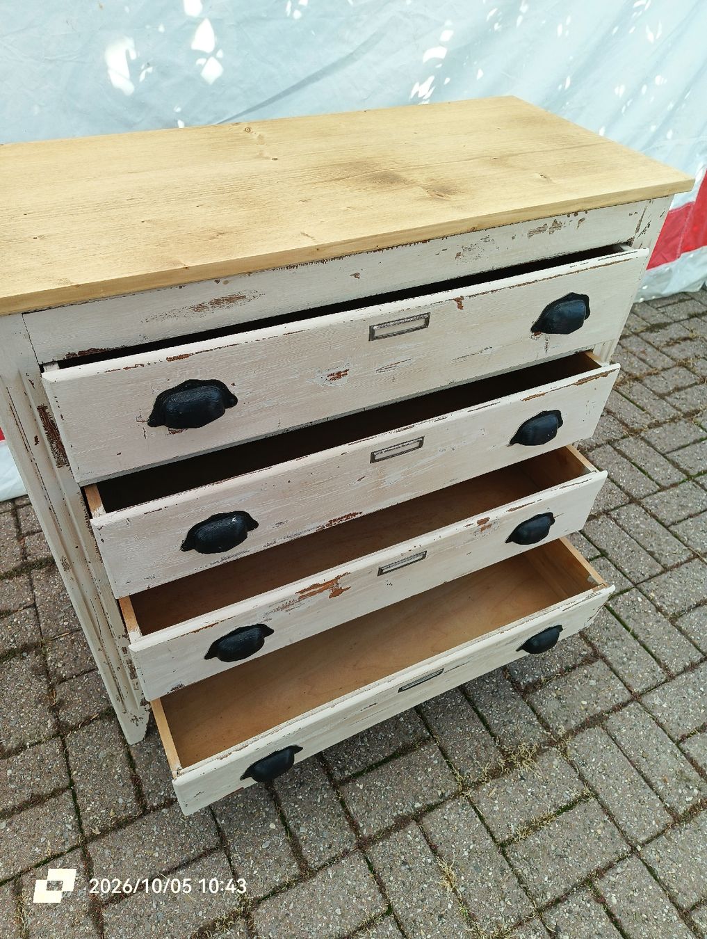 Cassettiere: Commode en bois à 4 tiroirs  – Usato da Veyrier venduto da MJ69BROC 4