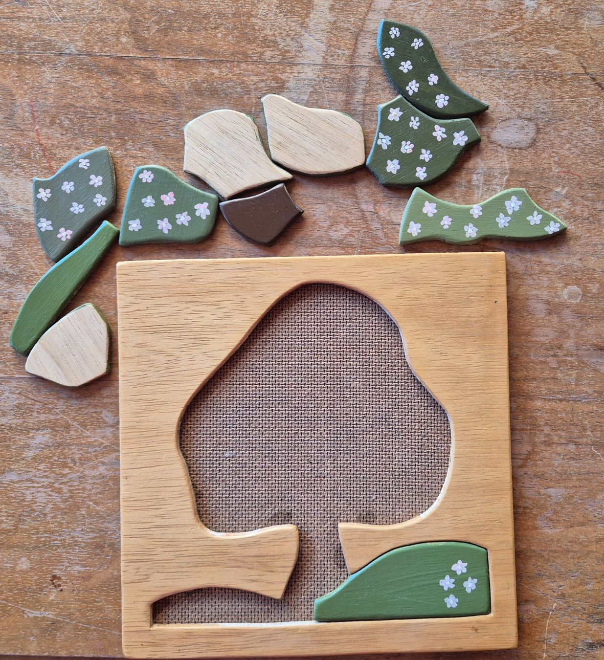 Puzzle: Holzpuzzle Baum 11 Teile, ca. 17x17 cm – Usato da Buchs SG venduto da MStBu 2